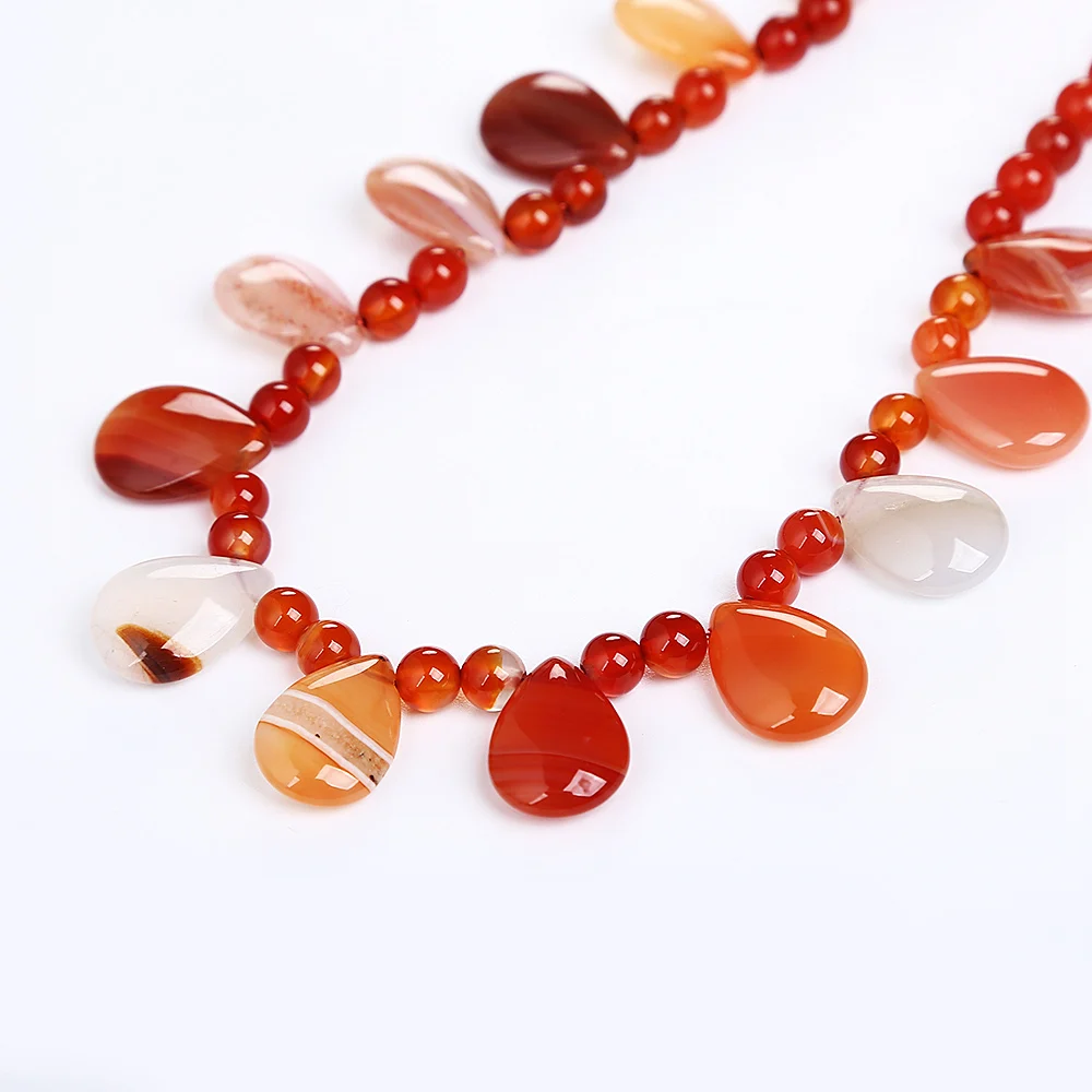 3а натуральный микс агата женское ожерелье Янтарный тигровый глаз бирюзовый лазурит нефрит короткое ожерелье с подвеской ювелирные изделия из кристаллов