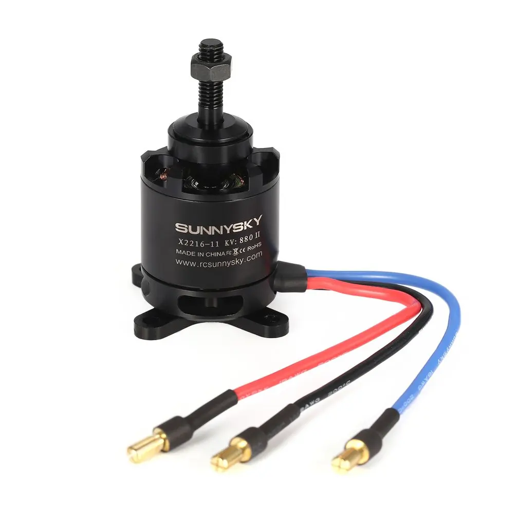SUNNYSKY X2216 1250KV/880KV II 3,175mm 2-4S бесколлекторный бесщеточный мотор для радиоуправляемого дрона 400-800g с фиксированным крылом 3D самолет мультиротор