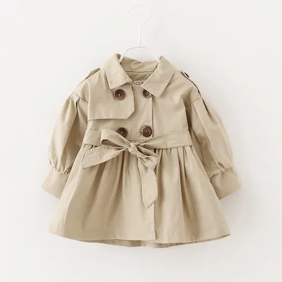 Girls Coat 2019 New Autumn Windbreaker Jacket Children's Clothing Flower Embroidery Hooded Baby | Детская одежда и обувь