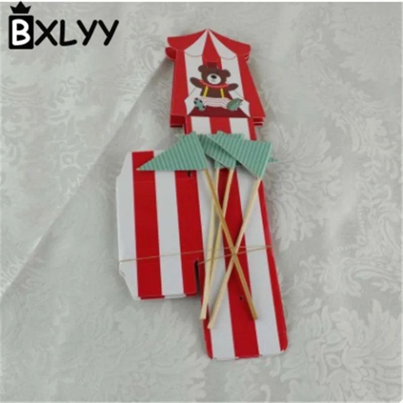 BXLYY 5 шт. креативная Подарочная коробка для цирка дня рождения вечеринки Детская