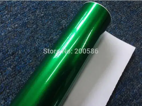 dark green GW9472 Глянцевые конфеты, виниловая пленка для обертывания с воздушными пузырьками, яркие глянцевые автомобильные обертывания, стиль, известность, Размер 1,52*20 м/рулон - Название цвета: dark green GW9472