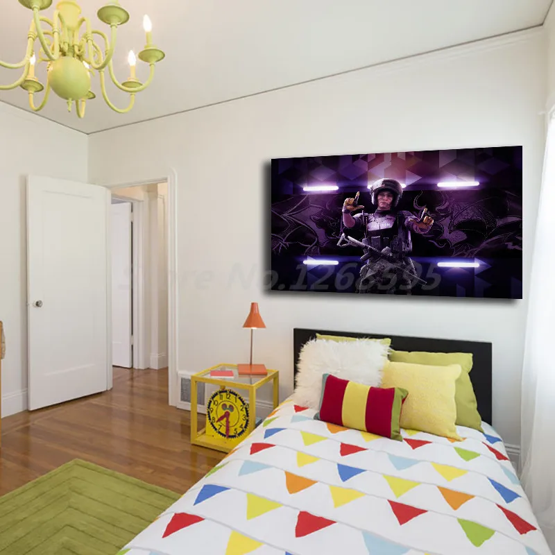 Обои оператора мира Тома Клэнси Радуга шесть осада HD художественный холст плакат