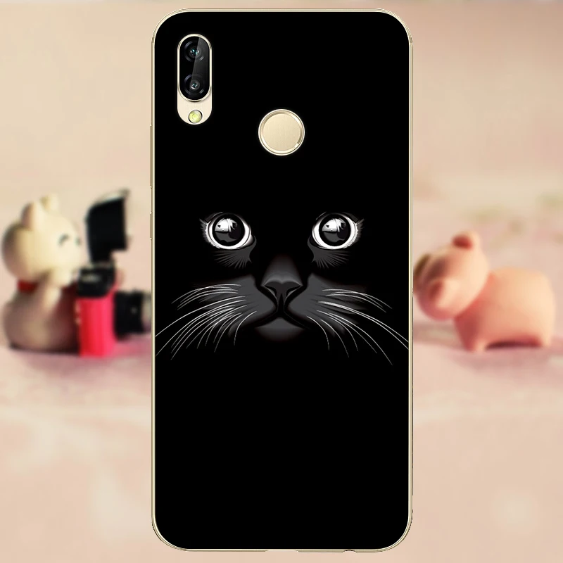 Мягкий чехол из ТПУ для Huawei P20 Lite силиконовый P20lite телефона задняя защитная крышка