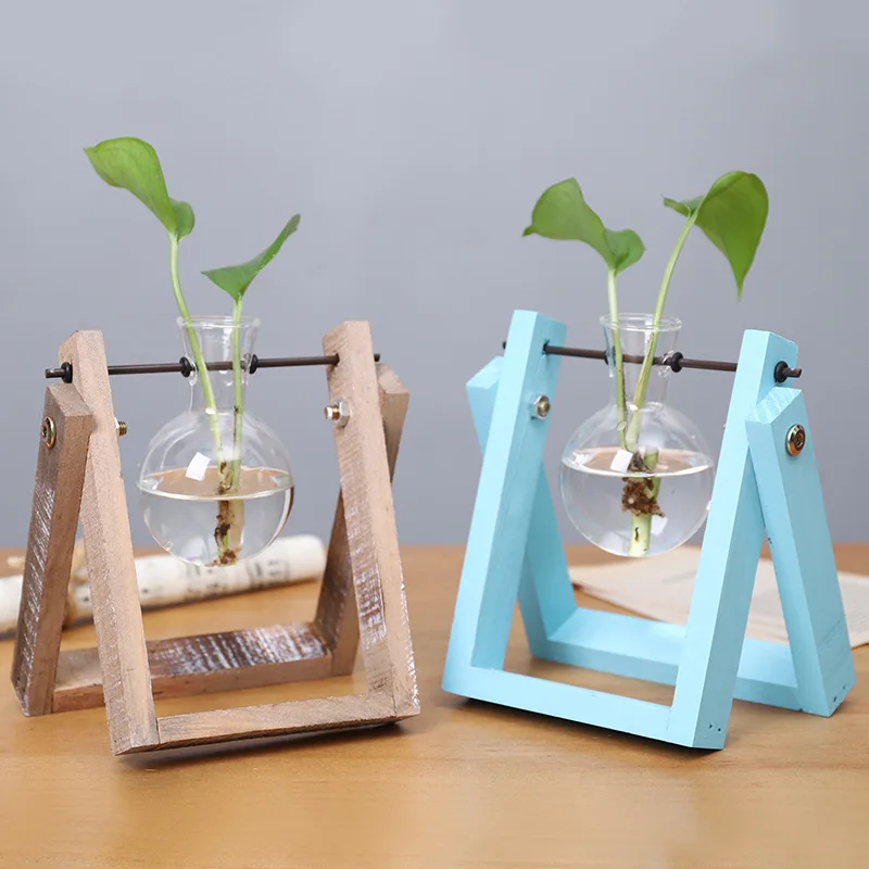 European Household Decor Glass Transparent Vase Wall Hanged ZAKKA Style Micro-landscape Creative Hydroponic Bottls | Дом и сад