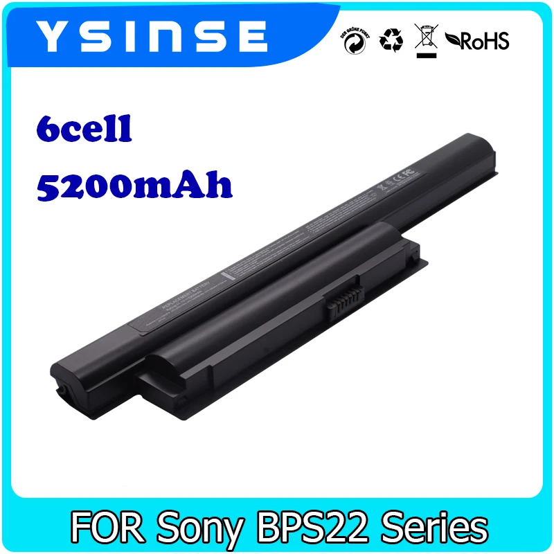 YSINSE ноутбука Батарея Замена VGP BPS22 BPS22A для sony VAIO VPC E E1Z1E EA1 EA16E EA1S EA1Z1E EA27EC