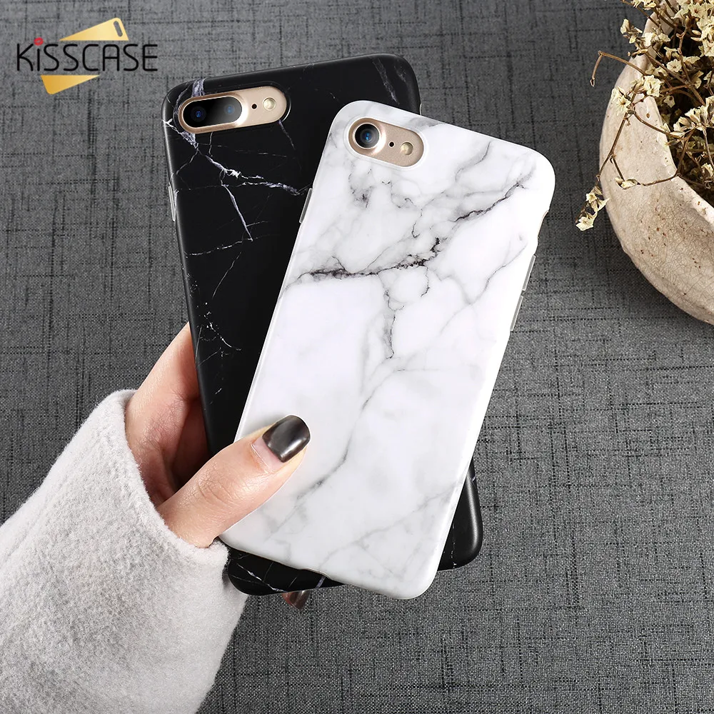 KISSCASE Marble Chic Phone Case For iPhone 6 6s Case Soft Silicone Couple Cover For iPhone X XS 7 7 8 8 Plus 5 5S SE Fundas