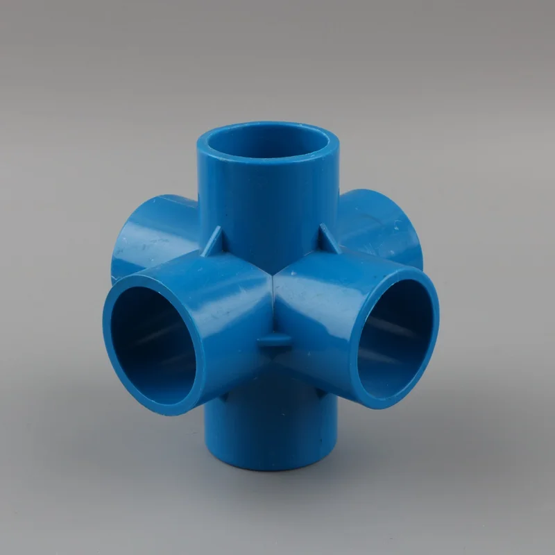 Трехмерный соединитель для водопроводной трубы из ПВХ 3D 6 способов 20 мм 25 32