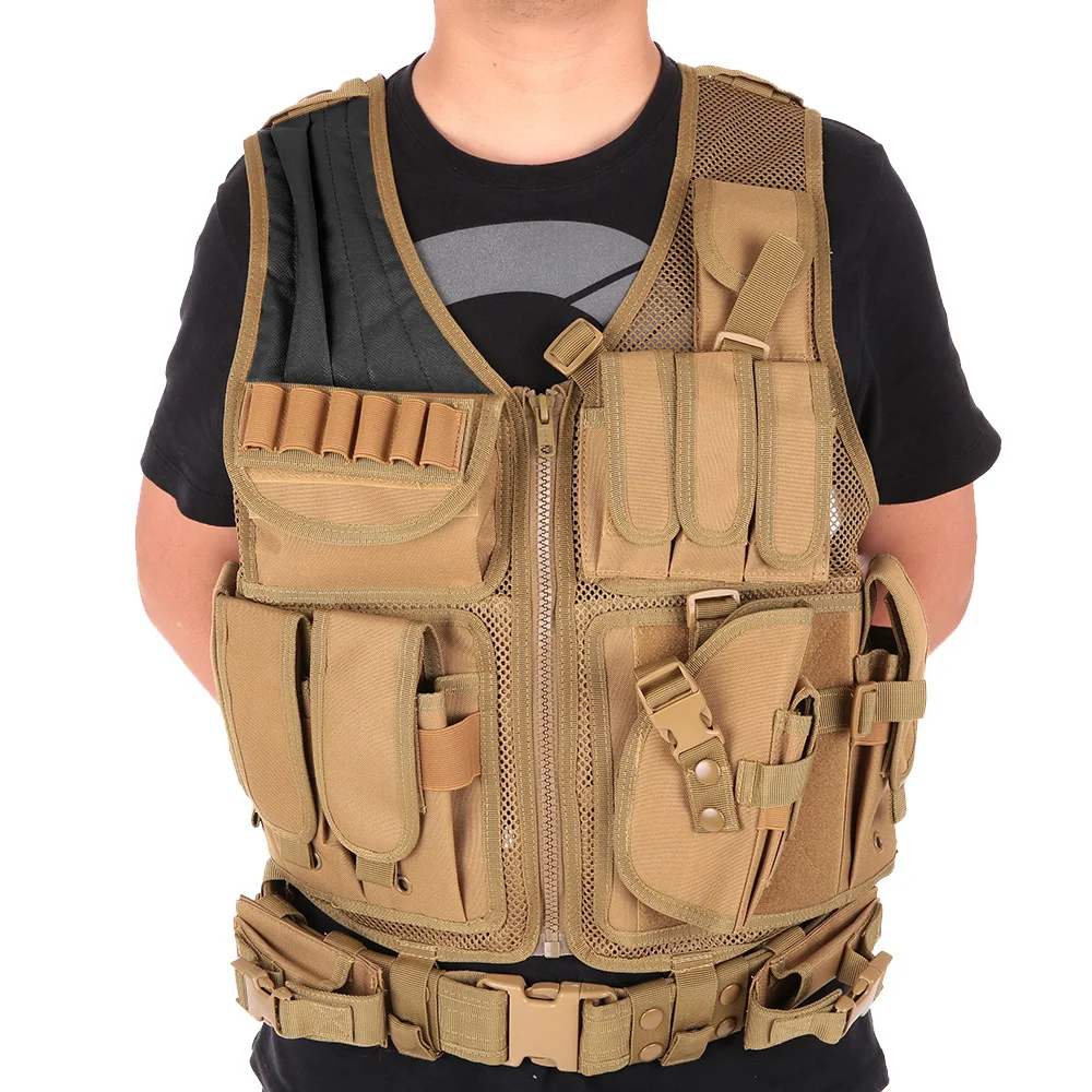 Tactical Vest Men Military Hunt Breathable Army Clothes For Hunter Body Molle Armor Outdoor Jungle Equipment 5 Color | Спорт и