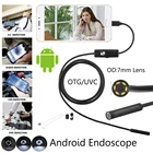 Камера-Эндоскоп Android для смартфона, Бороскоп с Usb-кабелем для обнаружения ушей в автомобиле, 7,0 мм, 6 светодиодов, длина кабеля 1 м, 2 м, 3,5 м, 5 м