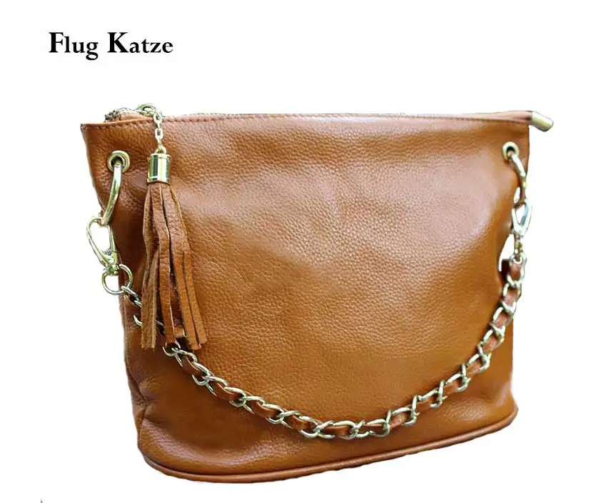 Женская сумка ведро из натуральной кожи коричневая на плечо 2019|handbags fashion|handbag