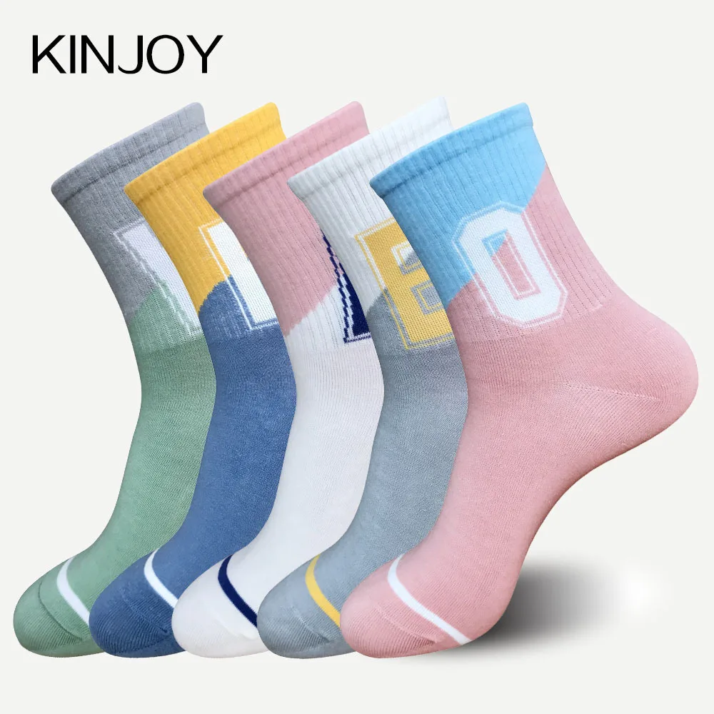 Новые женские Носки хлопка harajuku Письмо kawaii calcetines mujer skarpetki meias feminino calzini donna sokken