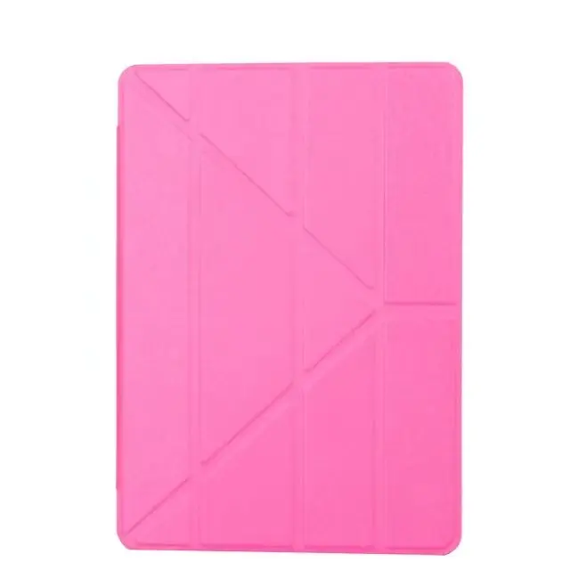 Модный деловой прозрачный чехол-книжка из искусственной кожи с 3 складками для