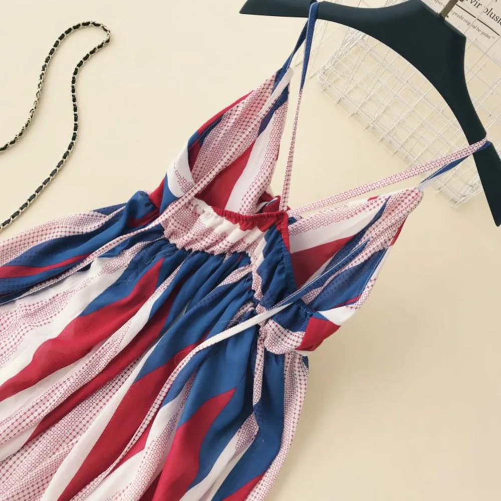 Спагетти ремень платье Для женщин летние каникулы качели Vestidos Сексуальная