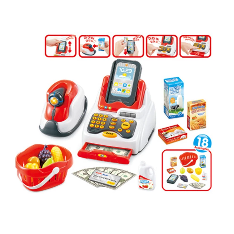 Милые детские игрушки для ролевых игр классические наборы кассовых аппаратов