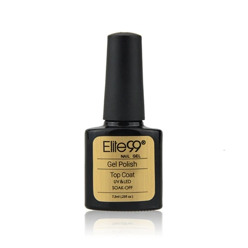 Top Coat Elite99, 7,3 мл, замачиваемый УФ-гель для ногтей, долговечный Гель-лак для ногтей, верхняя основа, необходимый лак для ногтей, цветной гель, 79 цветов на выбор - Цвет: Top Coat