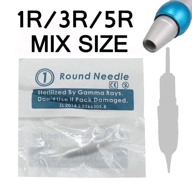 

500pcs mix size 1rl,3rl,5rl high quality permanent makeup tattoo needles cartridge for liberty / charmant tattoo machine