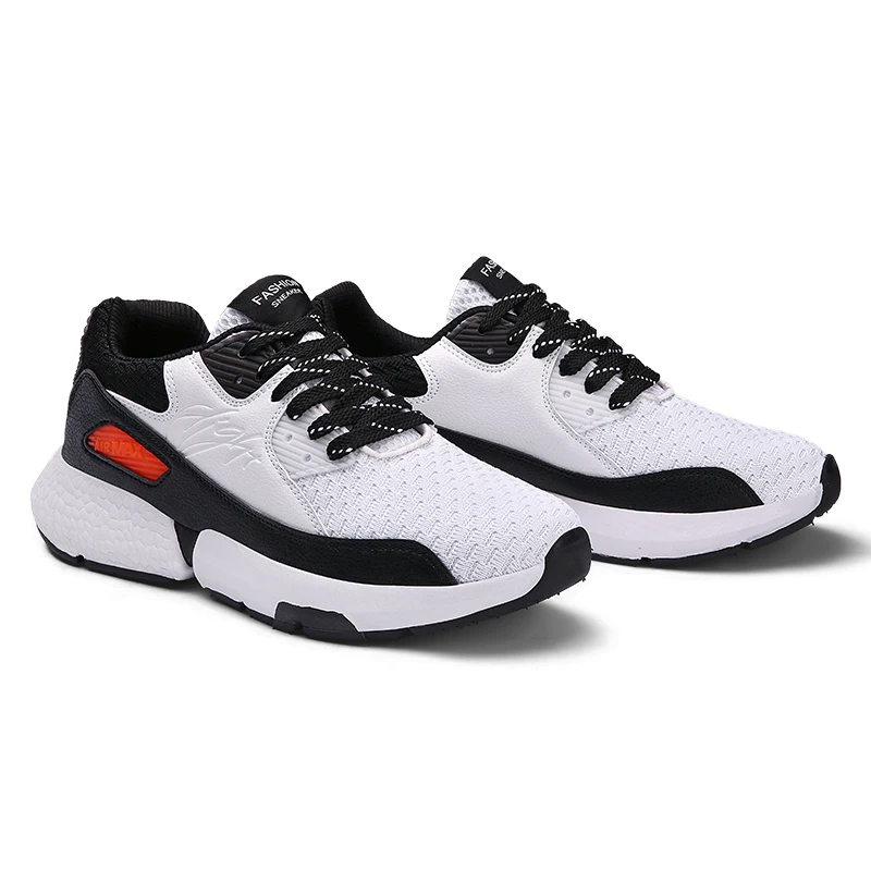 Big Size 39-47 Sneakers Mesh Shoes Men Non-slip Soft Breathable Lace-Up Round Toe Low-Cut Flat Lightweight Outdoor Casual | Обувь