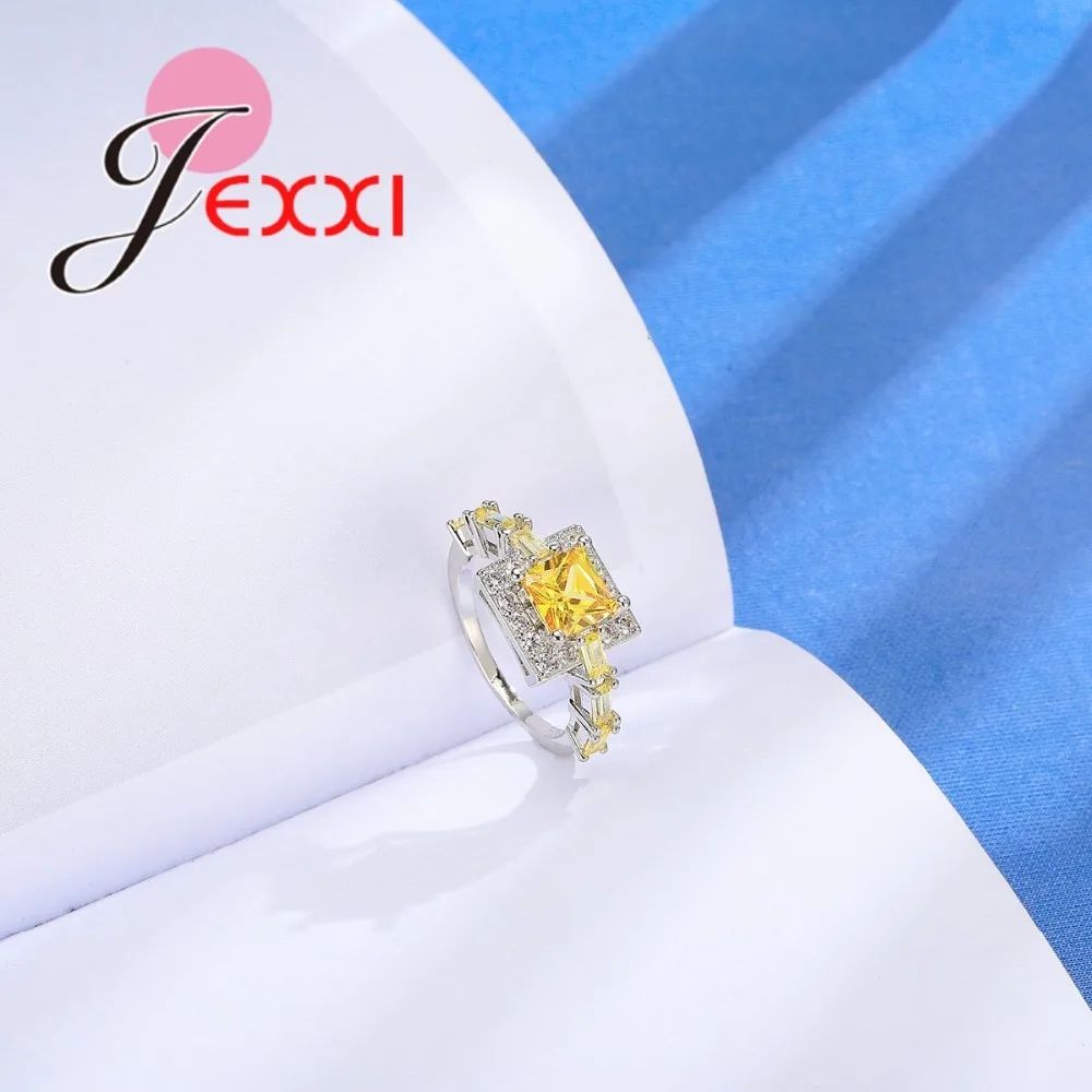 Свадебные Кольца для женщин квадратное CZ циркониевое ювелирное изделие Bague Bijoux