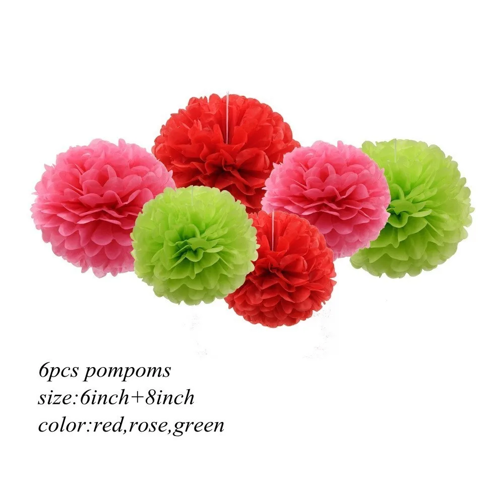 red rose green 1 компл. Прекрасный Арбуз тема фруктовый торт Топпер летний бассейн вечерние баннер/шары светодиодный светильник Свадебные предметы для украшения дня рождения - Цвет: red rose green