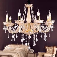 european pastoral crystal chandelier mediterranean living room dining room bedroom modern minimalist fashion lighting fixtures