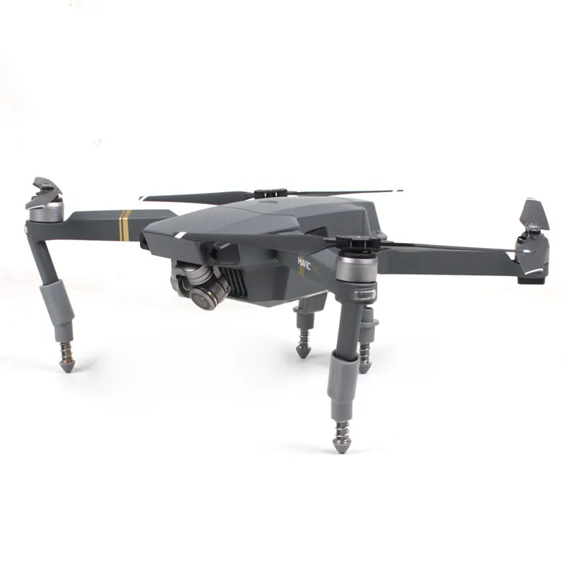 1set DJI Mavic Pro Heightened Shock absorbing Landing Gear Elevation Gimbal Protector Extended Stabilizers Skid|skid landing gear|skid landingskid