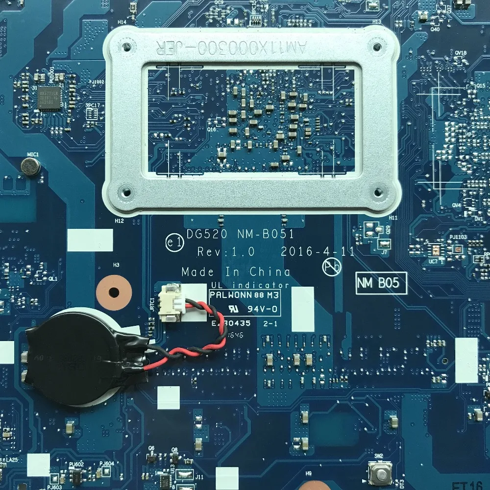 Материнская плата для ноутбука Lenovo Ideapad 110 15ACL 5B20L72714 DG520 с цп на 100% протестирована