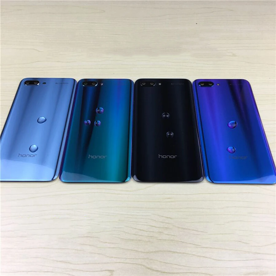 Оригинальное 3D стекло для huawei Honor 10 Задняя стеклянная панель крышка батареи задняя дверь Корпус Замена Honor10 задняя крышка+ клей