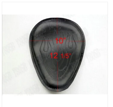Черное Кожаное пламя Solo Slim Seat + крепление для Kawasaki Vulcan Classic VN 400 VN500 VN800 900 1200 1500 1600 2000