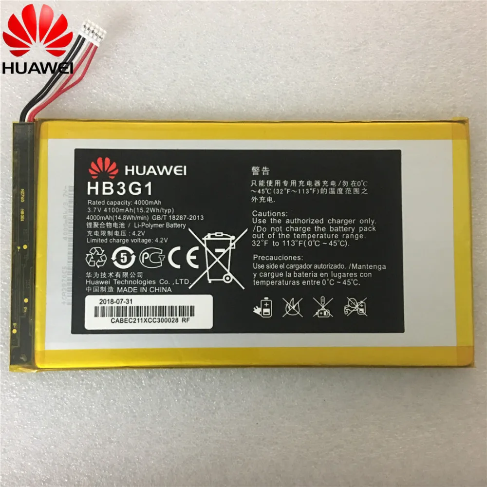 HB3G1/HB3G1H аккумулятор 4000 мАч для Huawei MediaPad 7 Lite s7 301u T Mobile Springboard Batterie Bateria|Аккумуляторы