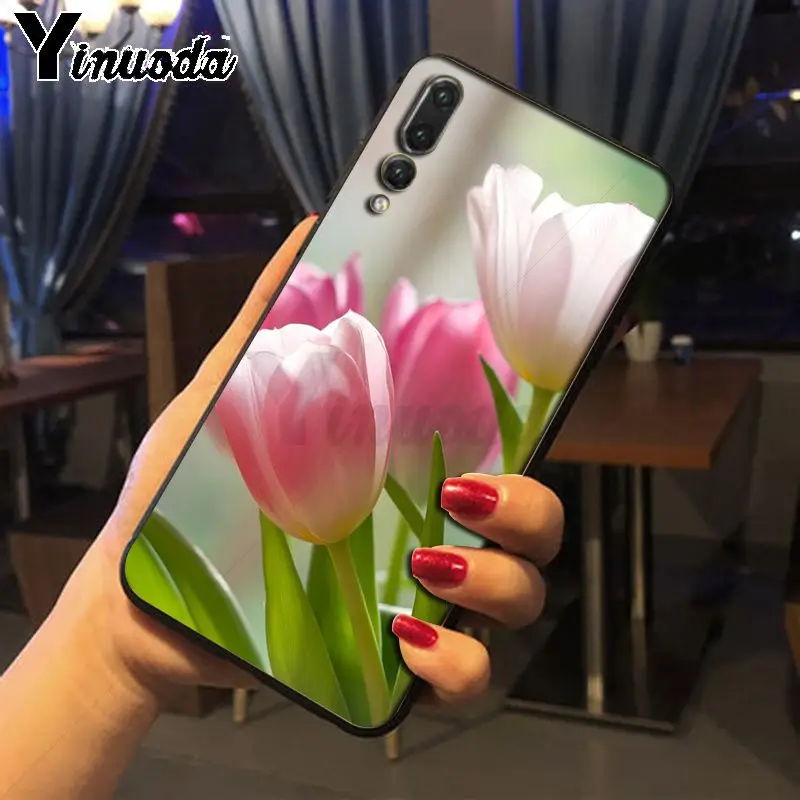 Yinuoda тюльпан красивые цветы клиент высокое качество чехол для телефона huawei p20 pro