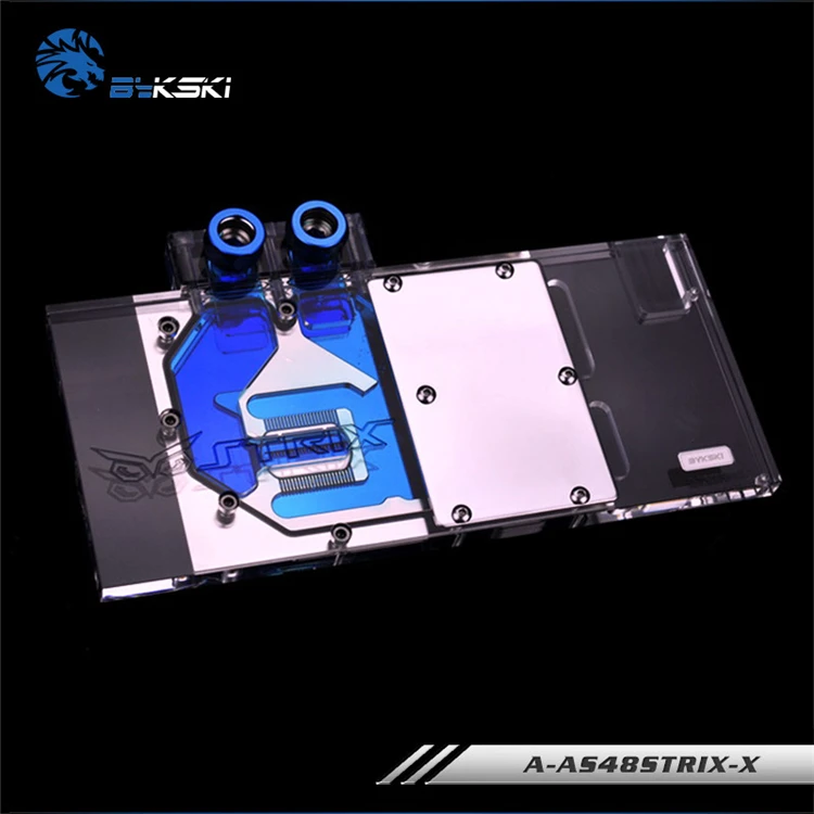 Водяной блок Bykski GPU для ASUS ROG Strix RX 480 O8G GAMING/470 4G GAMING 580/590 A AS48STRIX X|Кулеры и системы