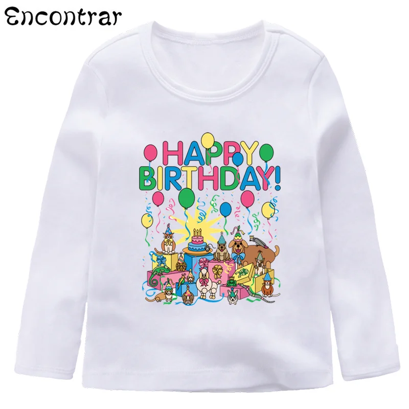 Детская футболка с единорогом/свиньей/звездами на день рождения милые топы