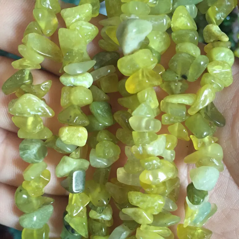 Lemon Quarz 4-6x6-8mm Натуральный камень Бусины бусинки бусины Freeform чип Gem для поделок Цепочки и ожерелья bracelats ювелирных изделий Strand 3" - Цвет: Lemon Quarz