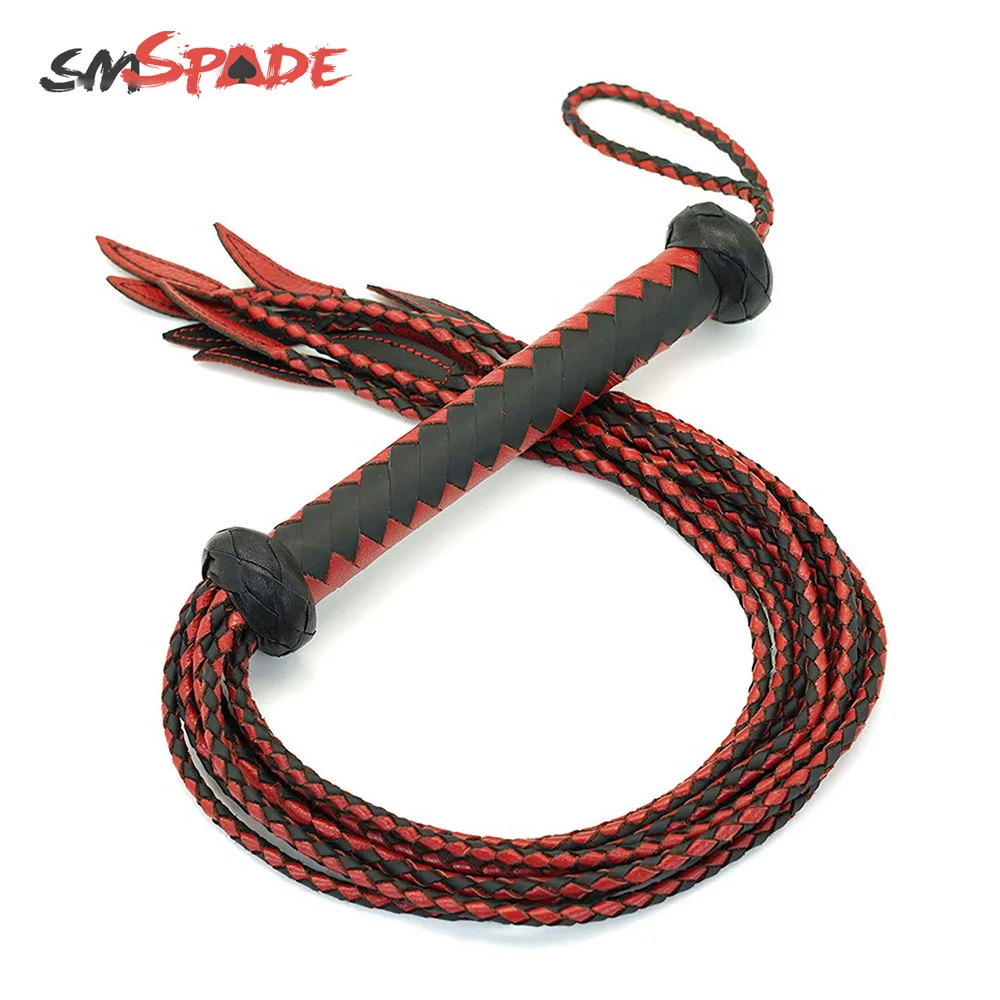 Черно-красная плетеная ручная работа SMSPADE бондаж бутик флирт с лошадью для