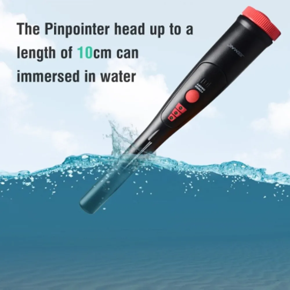 Metal Detector Portable Pin Pointer Treasure Hunter Hunting Tool Automatic Tuning Buzzer Vibrate With LED Indicator | Инструменты