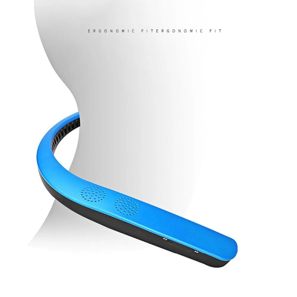 SOONHUA, беспроводные Bluetooth наушники с шейным ремешком, мини, стерео, носимый динамик, гарнитура, MP3, музыкальный плеер, V5.0, спортивные наушники для бега