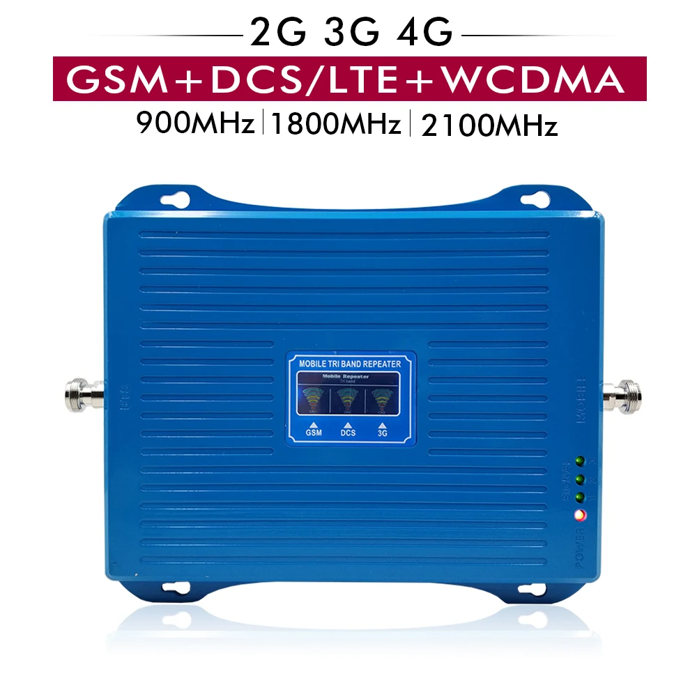 70 дБ усиление 30dBm трехдиапазонный сотовый усилитель сигнала GSM 900 МГц DCS/LTE 1800 UMTS WCDMA