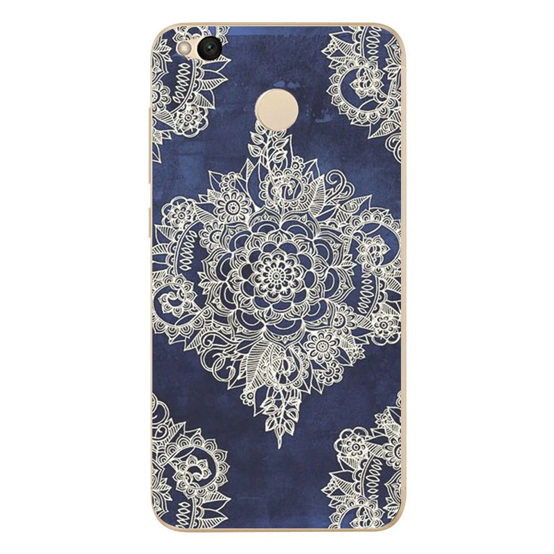 MLCRIYG Soft Phone Case For Xiaomi Redmi 4X TPU Coloful Mandala Painted Design Fundas B001 |