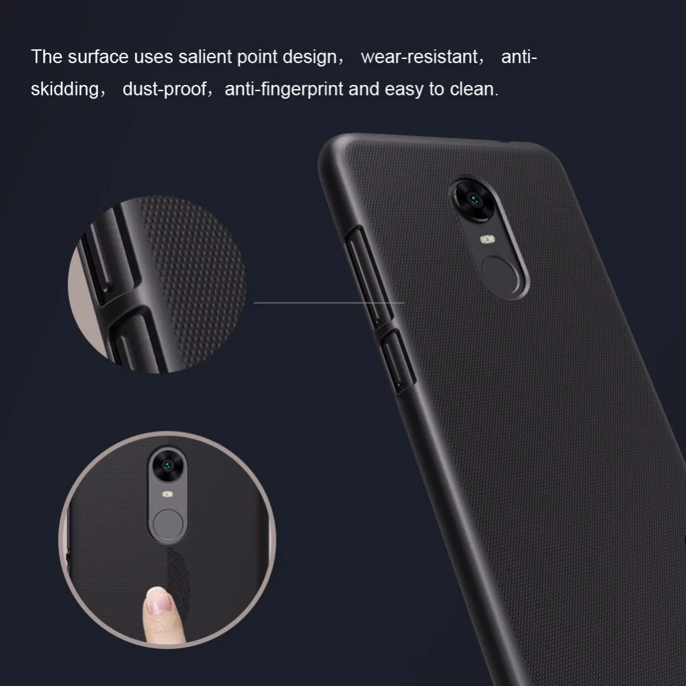 Nillkin суперматовая жесткая задняя крышка Чехлы для Xiaomi Redmi 5 плюс мобильный телефон бампер ПК телефон сумка чехол анти-стук