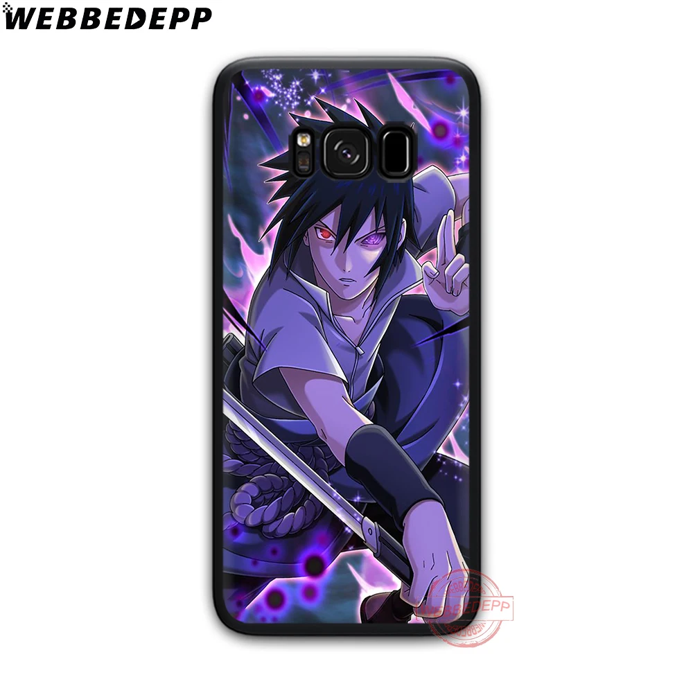 WEBBEDEPP Anime Naruto Uchiha Sasuke Soft Phone Case for Samsung S6 S7 Edge S8 S9 S10 Plus J4 J6 J7 J8 Note8 9 10 |