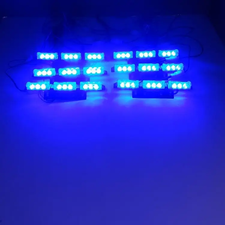 03024 12В 6x9led 54 led Универсальная автомобильная лампа с молниевыми лампами аварийная