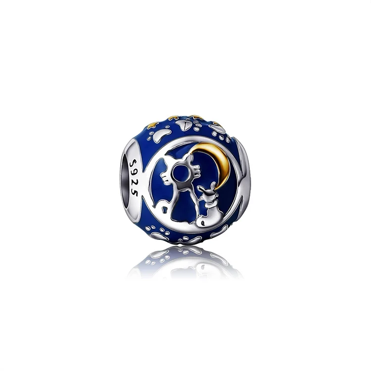 Новое поступление 925 серебро Fit браслет Pandora под старину цвет эмали Талисманы Бусины изготовления ювелирных изделий для женщин Подарки - Цвет: P6123