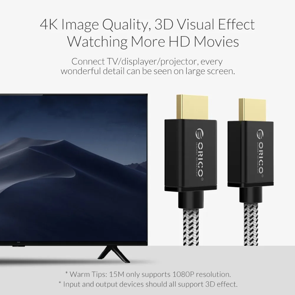 Кабель ORICO Sipport 4K для сплиттера Xiaomi TV Box 5m 10m кабели|Кабели HDMI| |