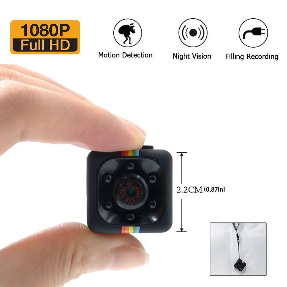 

SQ11 Full HD 1080P Mini DV DVR Camera Dash Cam IR Night Vision Black