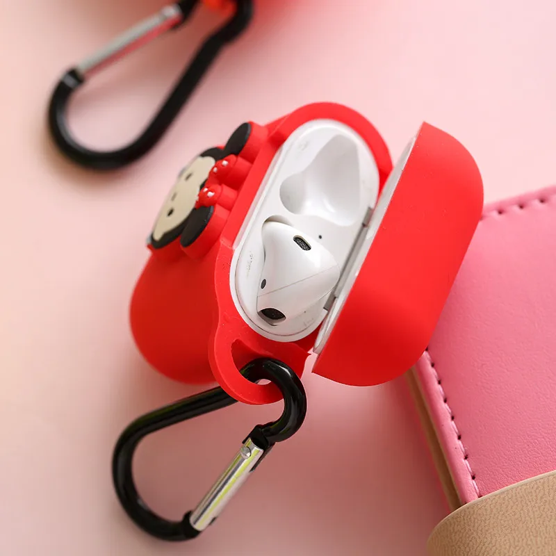 Miki Minnie Mike Sully Mike Daisy Bear Мягкий чехол для Airpods Bluetooth беспроводной чехол для наушников зарядная коробка мультяшная крышка