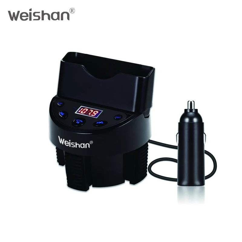 WEISHAN авто bluetooth handsfree car kit FM передатчик модулятор a2dp Mp3 плеер держатель мобильного