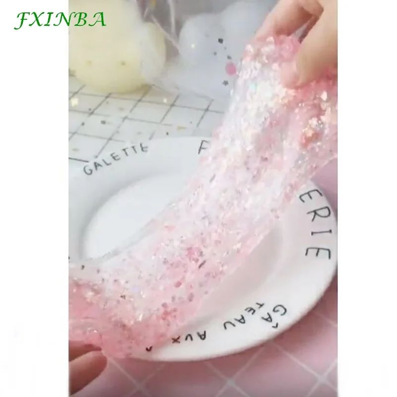 Fxinba 12 шт./компл. блестками и пайетками для поставки слаймов/ногти Нейл Арта, набор для ломтиками глины Шлама Игрушки коробка декоративная обсыпка Лизун для художественного оформления ногтей, ручная работа