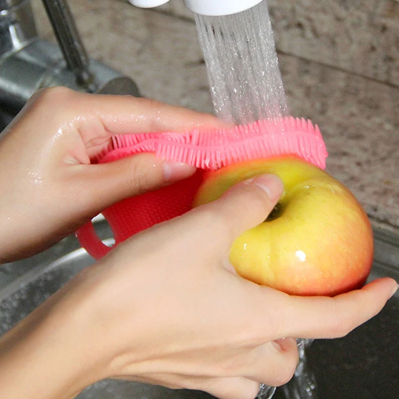1 шт. силиконовая моющаяся креативная кухонная щетка для очистки еды супер моющая