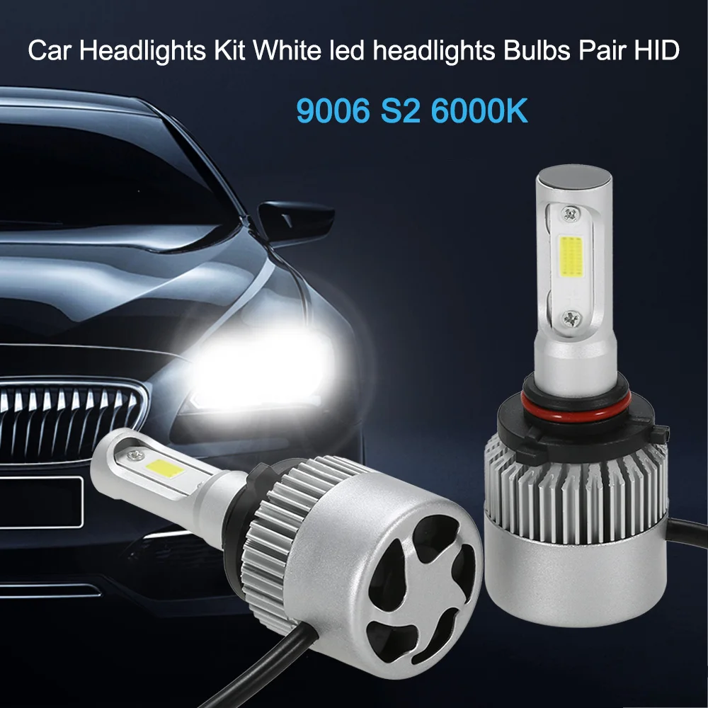 Комплект автомобильных фар для H1 S2 H3 H4 H7 9006 500W 80000LM 6000K белые светодиодные лампы