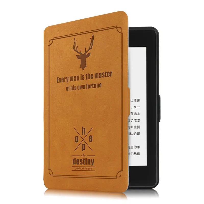 brown Ультратонкий чехол из искусственной кожи чехол для Amazon Kindle Paperwhite защитный чехол для нового Kindle paperwhite 4 чехол для электронной книги - Цвет: brown